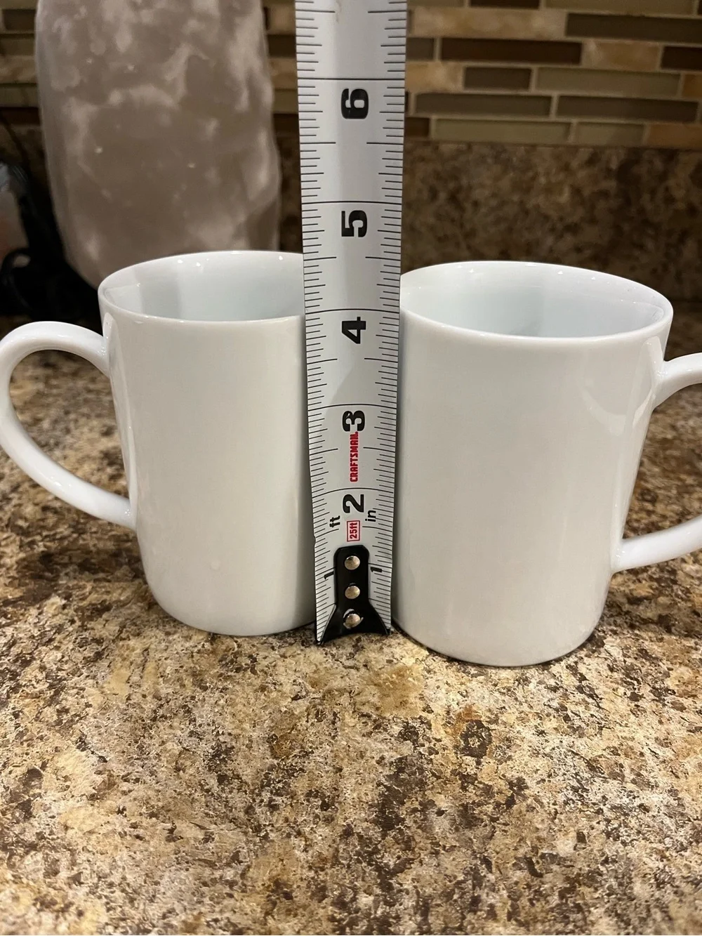 Crate & Barrel Classic White Coffee Mug - Set of 2
